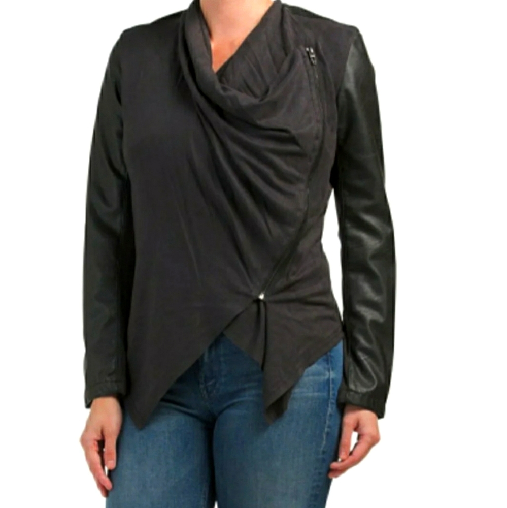Blank NY Faux Leather Top
